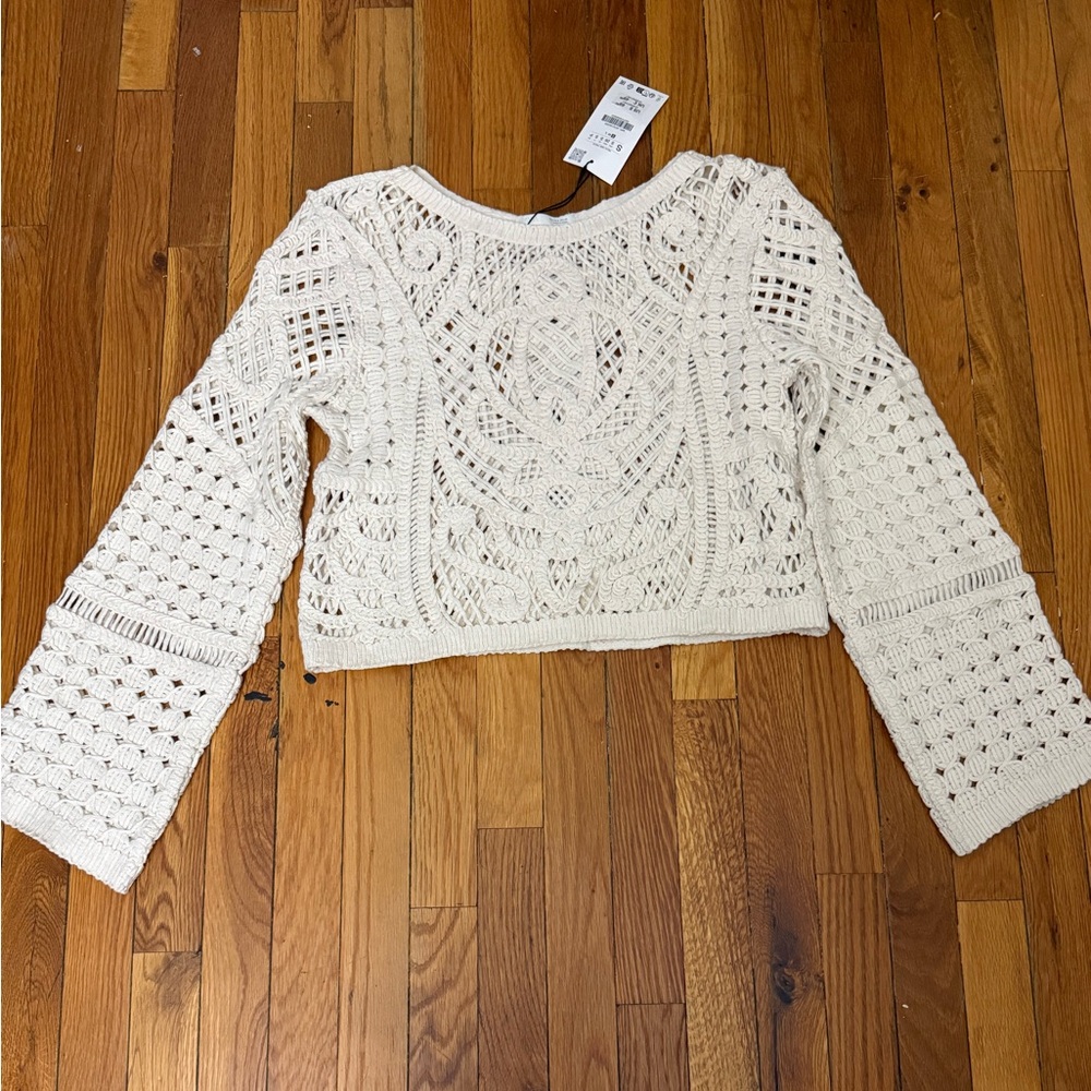 Zara Crochet Crop Top – NWT